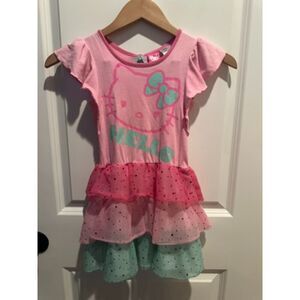 Hello Kitty Pink Girl Dress Size XS 4/5